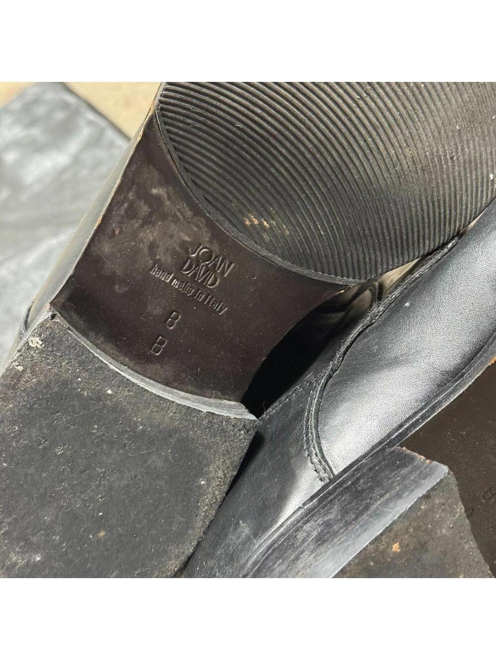 Vintage Black Lace-Up Leather Riding Boots - Picture 4 of 7